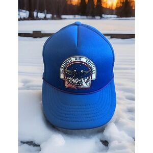 Vintage UAV Unmanned Air Vehicle Hat Adjustable Snapback Rope Trucker Cap Blue